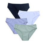 4Pcs/Set Cotton Panties Women Solid Color Underwear Female Underpants Sexy Lingerie M-XL Comfort Soft Briefs Intimates