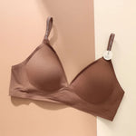 Push Up Bras For Women Non-wire Brassiere Soft Comfy Letter Straps Top Sexy Lingerie U-shaped Back Seamless Underwear Intimates