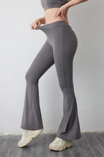 DIAS FIT JOY V-back flared pants yoga hip lifting tight pants wide leg fitness pants Gym exercise running yoga pants