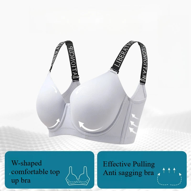 Comfortable Seamless Bra Anti Sagging Plus Size Bra Full Cup for Women Seamless Gathering Minimizer Sport Everyday Bra