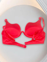 Women's Deep V Plunge Red Carpet Convertible Push Up Bra -Low Cut Sexy U Shaped with Light Padded