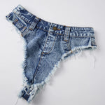 2026 Summer Women's Hot Mini Jean Shorts Low Rise Sexy Denim Shorts Beach Club Party Daily Wear