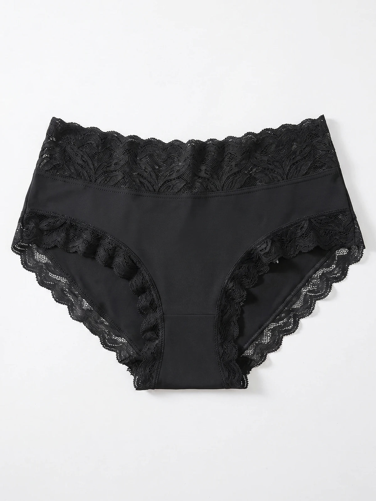 3PCS/Set Women's Sexy Lace Panties High Waist Hollow Out Briefs Breathable Underwear Female Elastic Soft Lingerie XS-XXL