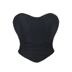 Women’s Niche Backless Mesh Cami Top, Strapless Bandeau Tank Vest, Super Breathable Minimalist Y2K Style for Outerwear