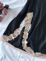V-neck Lace Camisole Nightgown Hot Backless Sexy Women Sleepwear Short Silk Sleep Shirts Elegant Pajamas Lingerie Night Dress
