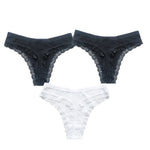 3Pcs/Set Cotton Panties Women G-string Female Underpants Sexy Lingerie Seamless Underwear Low Rise Panties M-XL Intimates