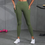 1/2 Pcs Super Soft Sports Leggings With Pockets For Women High Waisted Workout Yoga Running Push Up Fitness Tight Pants Women's