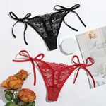 2pcs Low Waist Lace Thong For Women Sexy Panties Comfortable Underwear Female Underpants Lingerie C847