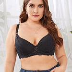 Beauwear Racer Back Lace Bras for Women Plus Size Molded Cup Bra Underwire Bra no Pad