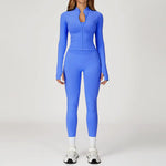 2PCS Yoga Suit Sports Set Women Gym Set Woman Tracksuit Running Workout Long Sleeve Sports Shirt Shorts and bra set Sport Outfit