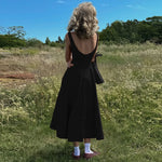 Chic Elegant O-neck Sleeveless Backless A-line Long Dresses Red Black 2026 Summer High Waist Tunics Zip-up Party Evening Dress