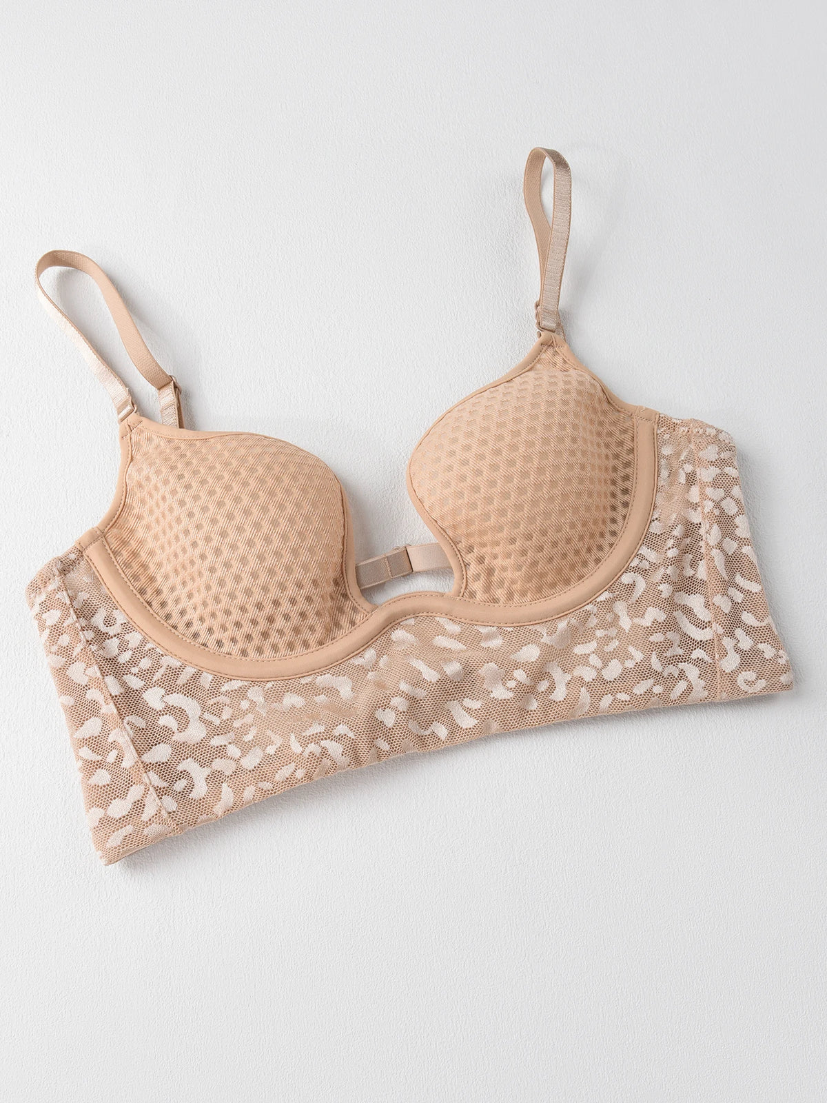 stylish mesh breathable softsteel ring bra thin design with backless multiple wearing styles comfortable Lingerie underwear