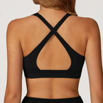 Sexy Gym Top Women Sports Bra Running Back Cross Push Up Yoga Bra Breathable Sports Underwear Women Fitness Workout Top Women