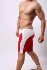 Men's Swimming Trunks Fitness Shorts Casaul Beach Vaction Style For Man Color Blocked Drawstring Elastic Waist Beach Shorts KD14