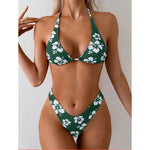 S - XL Sexy Floral Printed Brazilian Bikini Women Swimwear Female Swimsuit Two-pieces Bikini Set Bather Bathing Suit Swim V6475