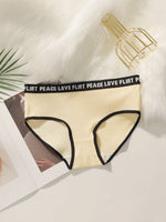 Women's High Waist PantiesLetter Elastic Waistband Soft Ribbed Fabric Comfortable Briefs for Daily Wear women bra K2809