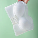 Women Bra Anti-slip Push Up Front Closure Invisible Tube Top Bra Solid Color Elastic Lady Bandeau Bra Women Underwear