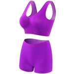 Women Seamless Bra Set Female Bra Tanks Low Waist Boyshorts Underwear Sexy Casual Sports Panties Lingerie Set S-5XL Intimates