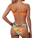 Sexy Leopard Flower Push Up Bikini 2026 Two Pieces Swimsuit Female Swimwear Women Thong Bikinis Set Beach Wear Bathing Suit