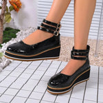Women's Square High Heels Zip Shoes Woman Front & Rear Strap Pumps Cover Heel Shallow Women 2026 Ladies