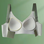 Women's V-Neck Seamless Push-Up Bra with Anti-Spill Design 4 Colors Anti-sagging Lift-up Bras Plus Size Comfort Lingerie M-4XL