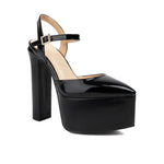 Platform Pointed Toe Sandals for Women Summer New Ankle Buckle Strap Gold Runway High Heels Large Size 43 Wedding Party Shoes