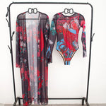 2025 New Women's 4 Piece Bikini Set Swimwear Sexy Summer Bathing Suit with Beach Cover up Swimming Costume Купальник