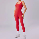 Seamless Yoga Jumpsuits Sports Fitness Hip-lifting Hollow Beauty Back One-piece Workout Running Gym Leggings Bodysuits for Women