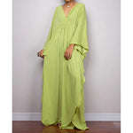 Greek Goddess Long Dress Batwing Sleeve Tunic Beach Cover Up Cover-ups Beach Dress Beach Wear Beachwear Kaftan Maxi Dress V4427