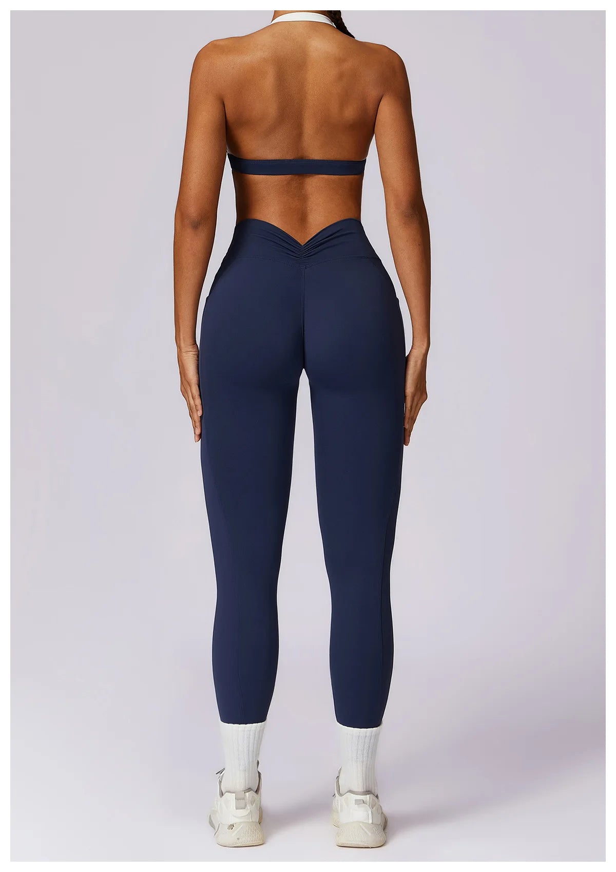Gym Sport Bra Halter Sports Bra Anti-sweat Breathable Yoga Bra Shockproof Crop Top Fitness Top Push Up Workout Top Women