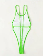 Sexy Ribbed Cross Backless Women Monokini Micro String Thong Swimwear One Piece Swimsuit Female High Cut Bathing Suit Swim Lady