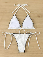 Sexy Triangle Micro Bikini 2026 Women Swimsuit Two-pieces Swimwear for Female Beach Wear Lace Up Bikinis Sets Thong Bathing Suit
