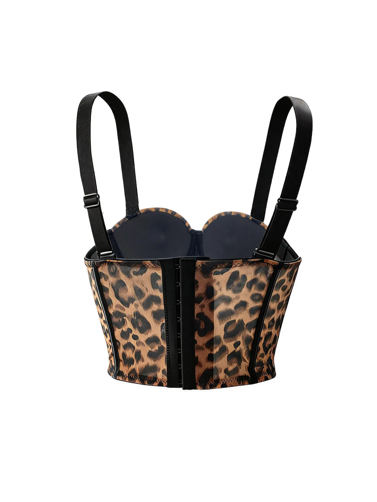 Fishbone Corset Cross-Border European and American Leopard Print Spicy Girl Tank Top Sexy Inner Wear Camisole High-End Outerwear Bra