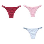 3PCS/Set Women Lace Panties Sexy Brazilian Panties Female Underpant Low Waist Panty Girls Underwear Fashion Intimates