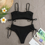 Sexy Bandeau Bikinis 2025 Women Brazilian Swimwear Female Swimsuit Two Pieces Bikini Set Bather Bathing Suits Girls Beach Wear