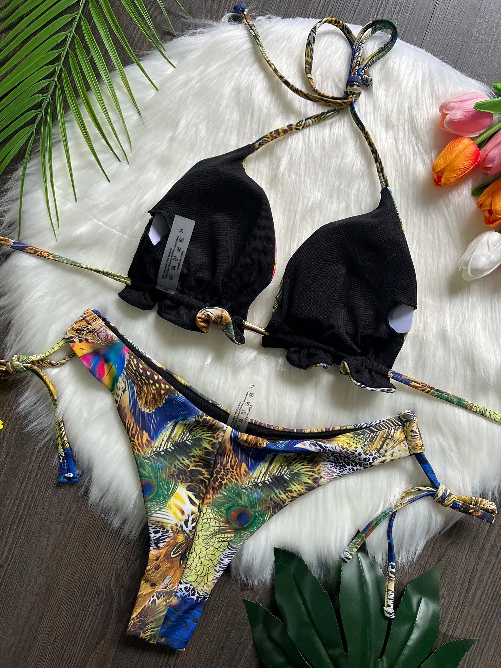 RUOTONGSEPT 2023 Popular Womens Beachwear Sexy Bikinis Set Hot Sport Swimwear Push-Up Padded SwimsuitExquisite Bather Swimwear