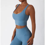 Comfort SkinFriendly Sports Bra With Chest Pad Tank Top Women Gym Fitness Running Yoga Bra Stretch Pull Up Vest Underwear Women