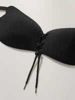 Sexy Front Closure Push Up Bra for Women bra Invisible Seamless Strappy Design black Lingerie Date Night J051