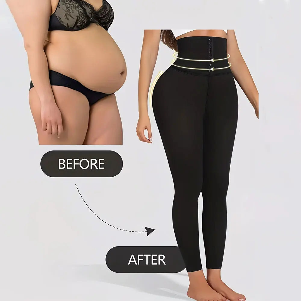 Womens High Waist Shaping Legging Tummy Control Butt Lifting Stretch Yoga Pant Training Sports Slimming Belly Plus Size Trousers