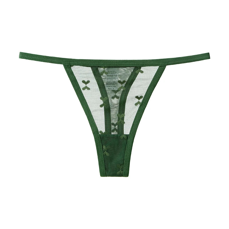 Lace Women Panties G String Sexy Thong Seamless Underwear T Back Transparent Low Waist Girls Briefs Underpants Plus Size S-XL