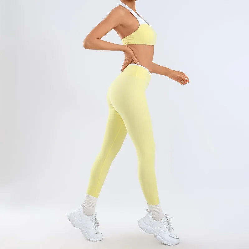Women's Yoga Sets Fitness Sports Gym Slim Fit Hip-lifting Beautiful Back Suits Workout Casual Running Training Sets