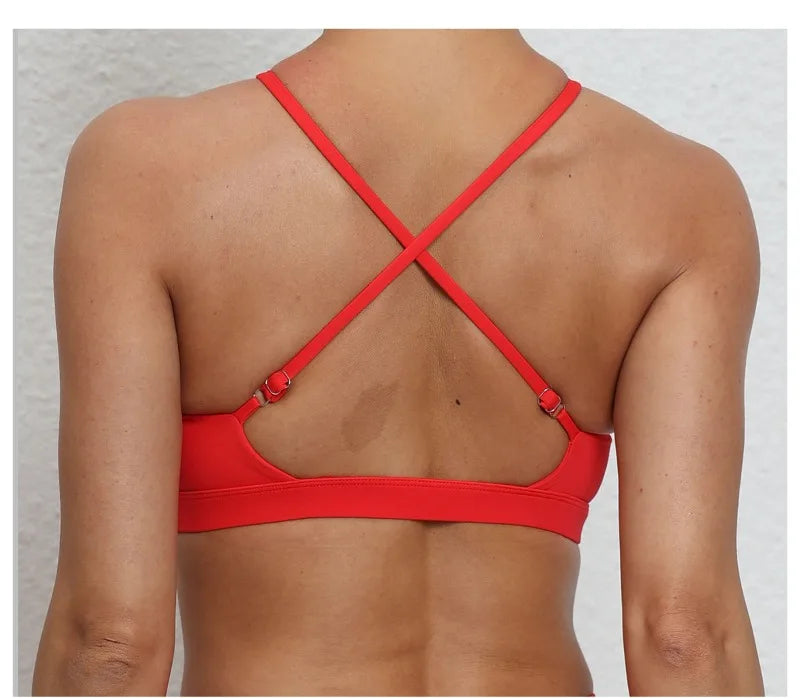 Women's Yoga Bra - Running Cross Back Breathable Naked Feel Sports Fitness Brafor Yoga Running Gym Top
