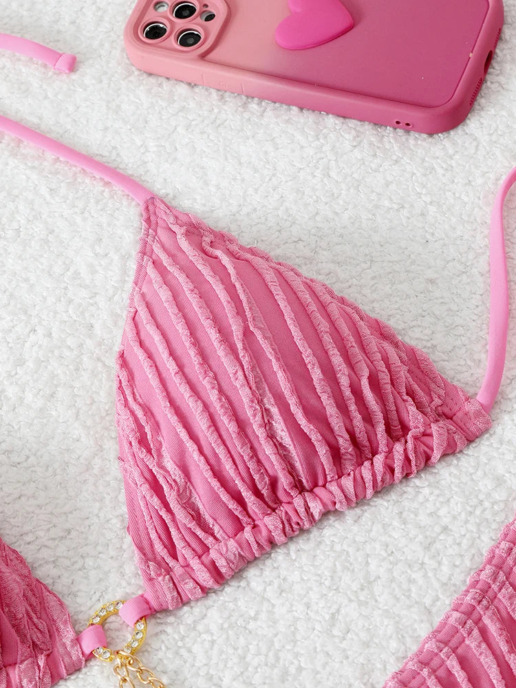 Sexy Women's Swimsuit Two-piece Bikinis Sets Two-piece Beach Trend Bikini 2026 Female Swimwear for Bathing Suit Woman Beachwear