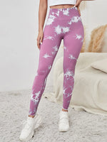 47 Color Marbling Tie-Dye Seamless Yoga Pants Sports Leggings Women Running Fitness High Waist Gym Leggings Women Workout Tights