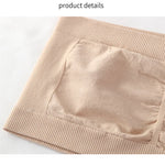 Women Seamless Tube Tops Strapless Bandeau Bra Solid Color Crop Top Wire-Free Underwear No Pads Intimates One Size