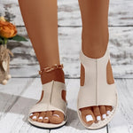 Women Flat Sandals 2026 Summer New Fashion Shallow Sandals Comfortable Lightweight Outdoor Beach Sandalsfor Women