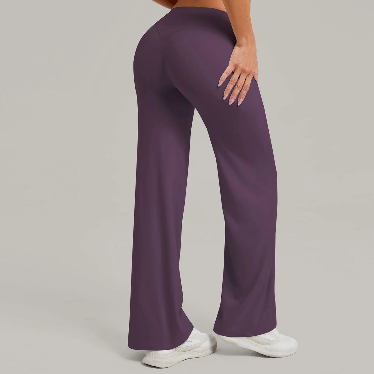 Women's Pilates Straight Yoga Pants Leggings Versatile Loose Wide-Leg Running Sports Fitness Hip-Lifting High Waist Trousers