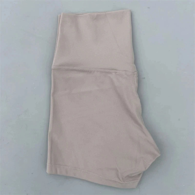 Solid Color High Waist Yoga Short Leg Women Fitness Sport ShortBike Soft Squatting Proof Comprehensive Training Jog Athletic
