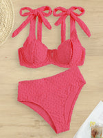 S - XL V Shaped Underwired High Waist Bikini Women Swimsuit Female Swimwear Two-pieces Bikini Set Bather Bathing Suit Swim Lady