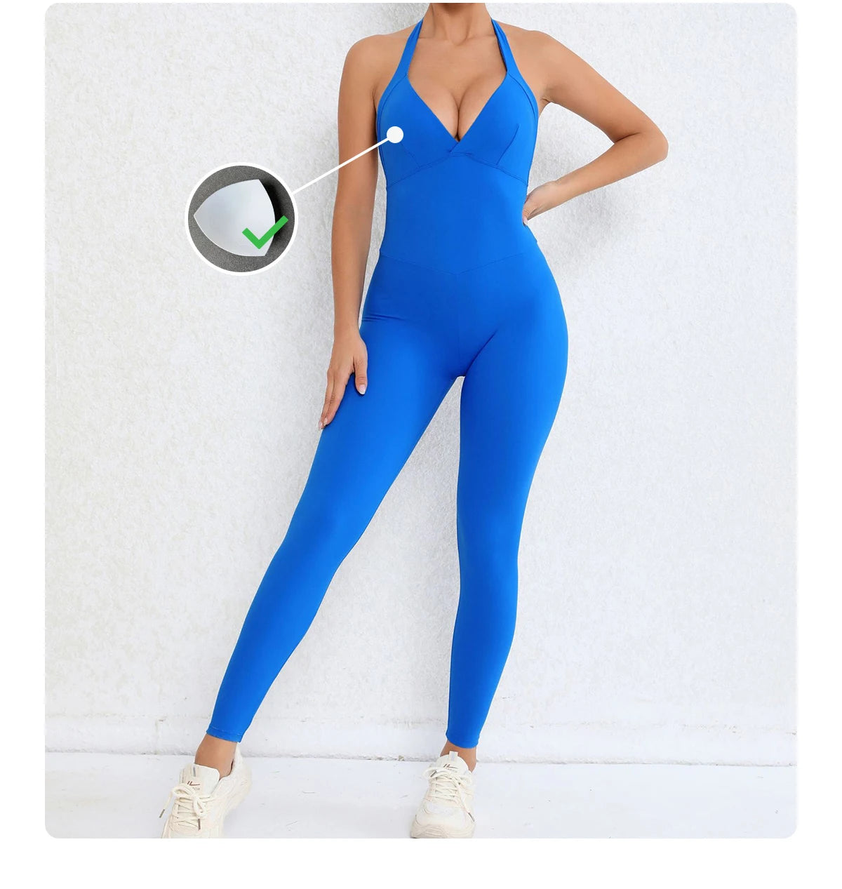 Backless Gym Jumpsuit Sport Overalls Women Nylon Yoga Workout Clothes for Women Fitness Clothing Gym Sets Womens Outfits
